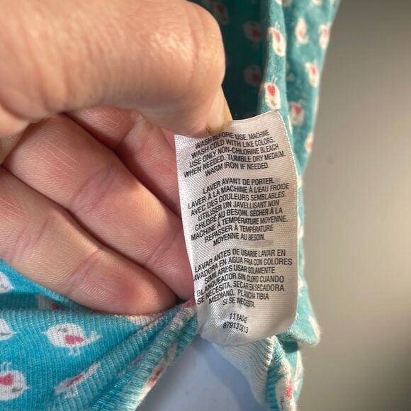 Carter’s Long Sleeves Printed One Piece Baby Girl 24 Months-Aqua - Picture 8 of 11